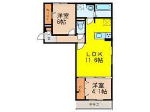 D-room ＫＯＴＯＢＵＫＩの物件間取画像